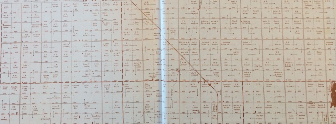 rural municipality of cut knife grid road map