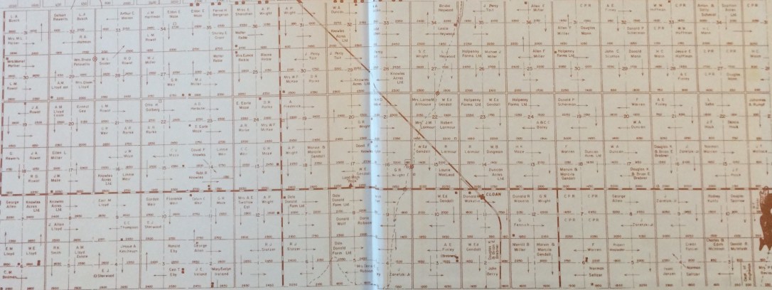 rural municipality of cut knife grid road map