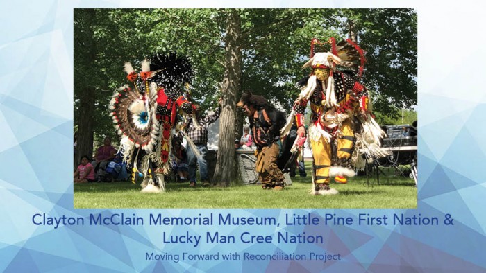 award of merit for cmmm, little pine first nation, lucky man cree nation for moving forward with reconciliation project