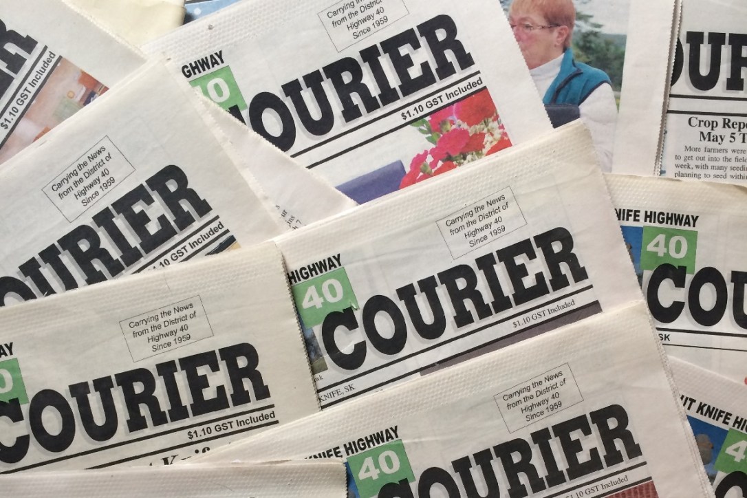 cut knife highway 40 courier