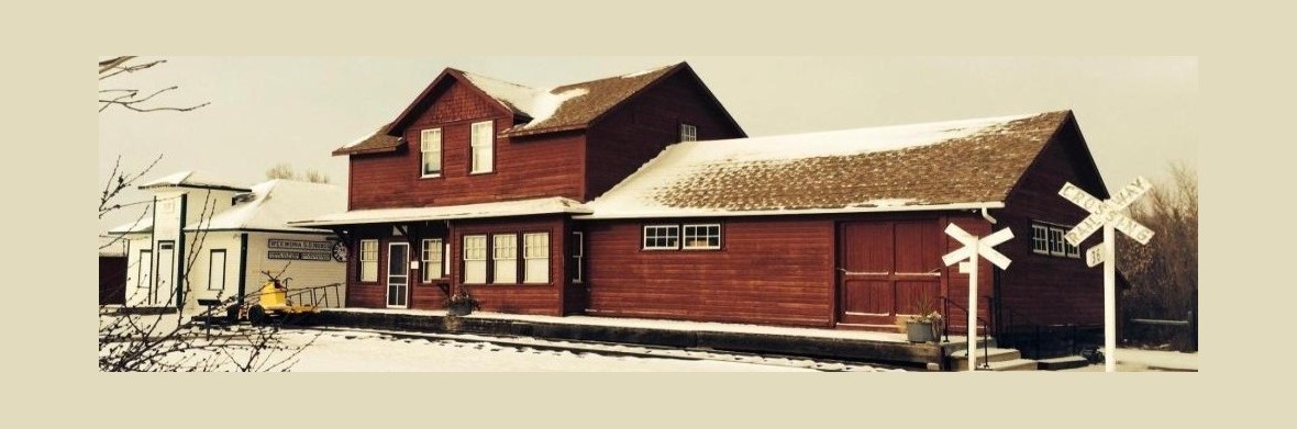railway station in winter