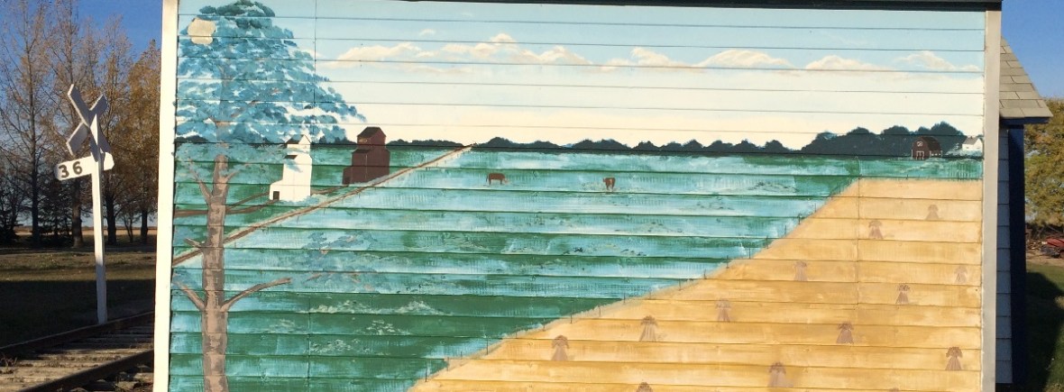 mural on the esso building