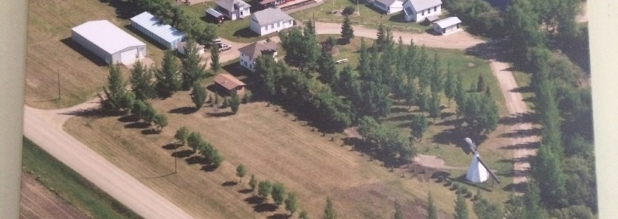 aerial view museum grounds canvas print