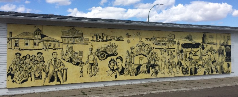 cut knife centennial mural