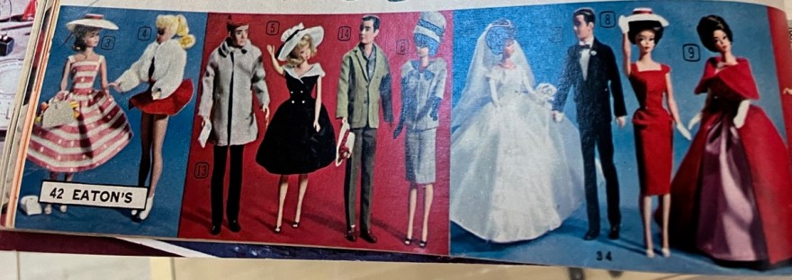 Barbie and Ken fashions, Eaton's catalogue