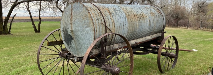 vintage water wagon