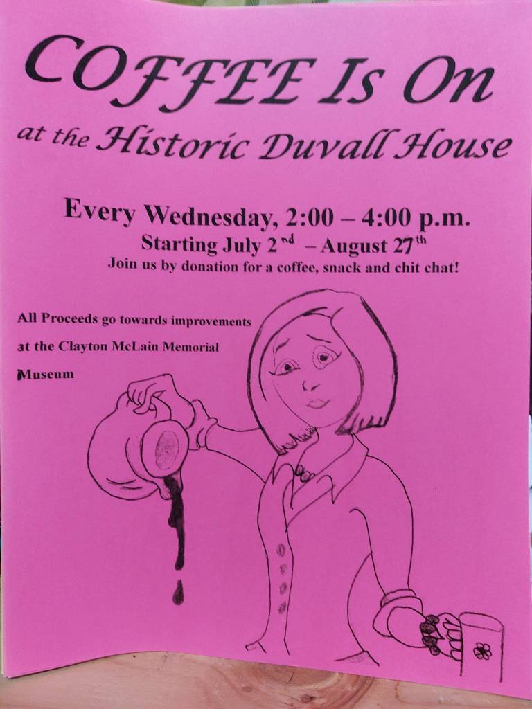 poster coffee summer afternoons Wednesdays 2025 