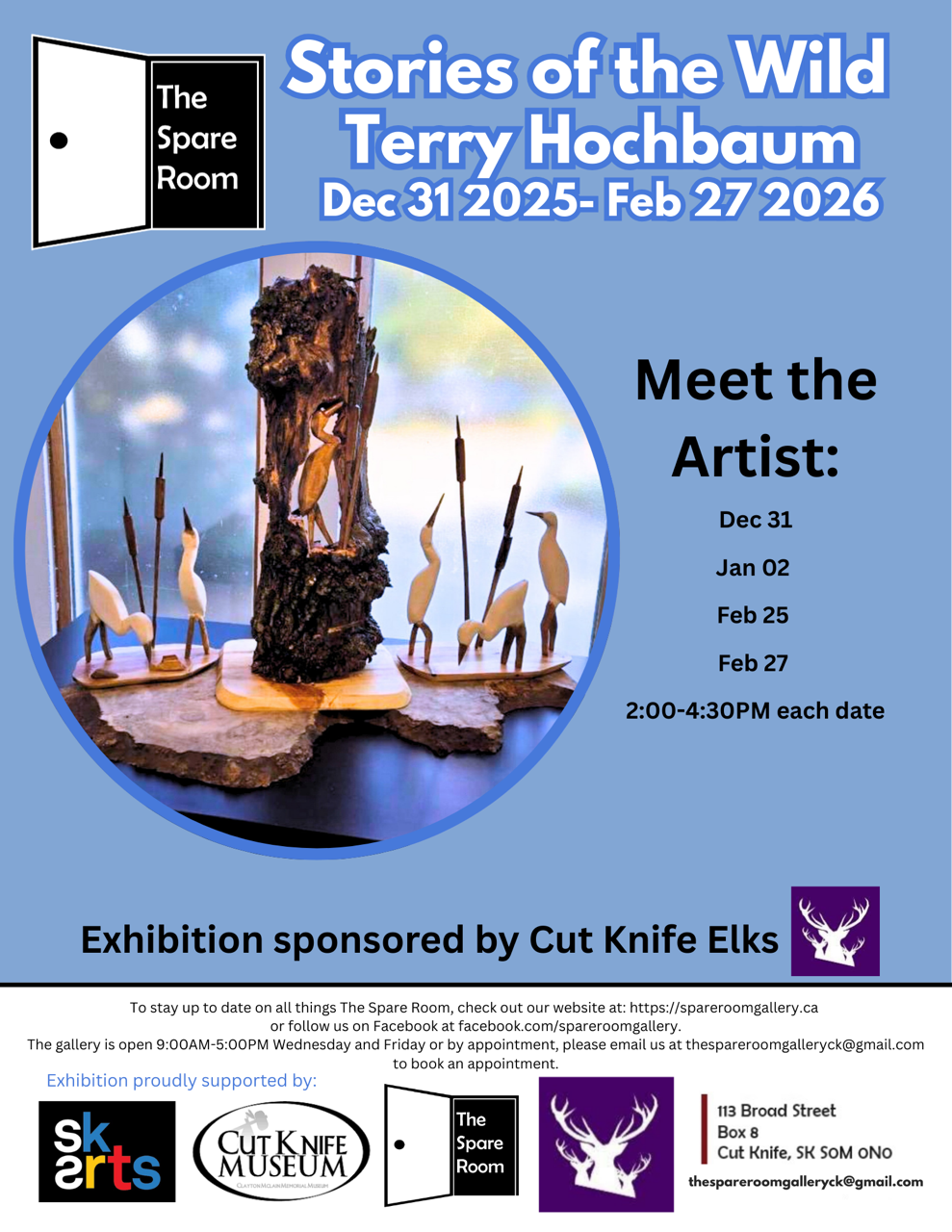 poster for wood carver Terry Hochbaum